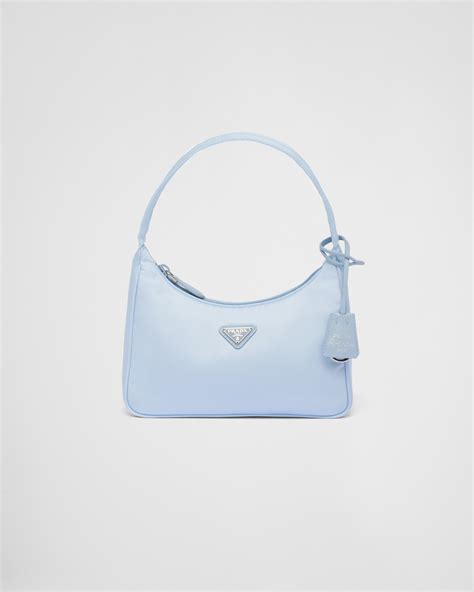 blue nylon prada bag